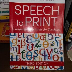 Speech to Print Third Edition Book